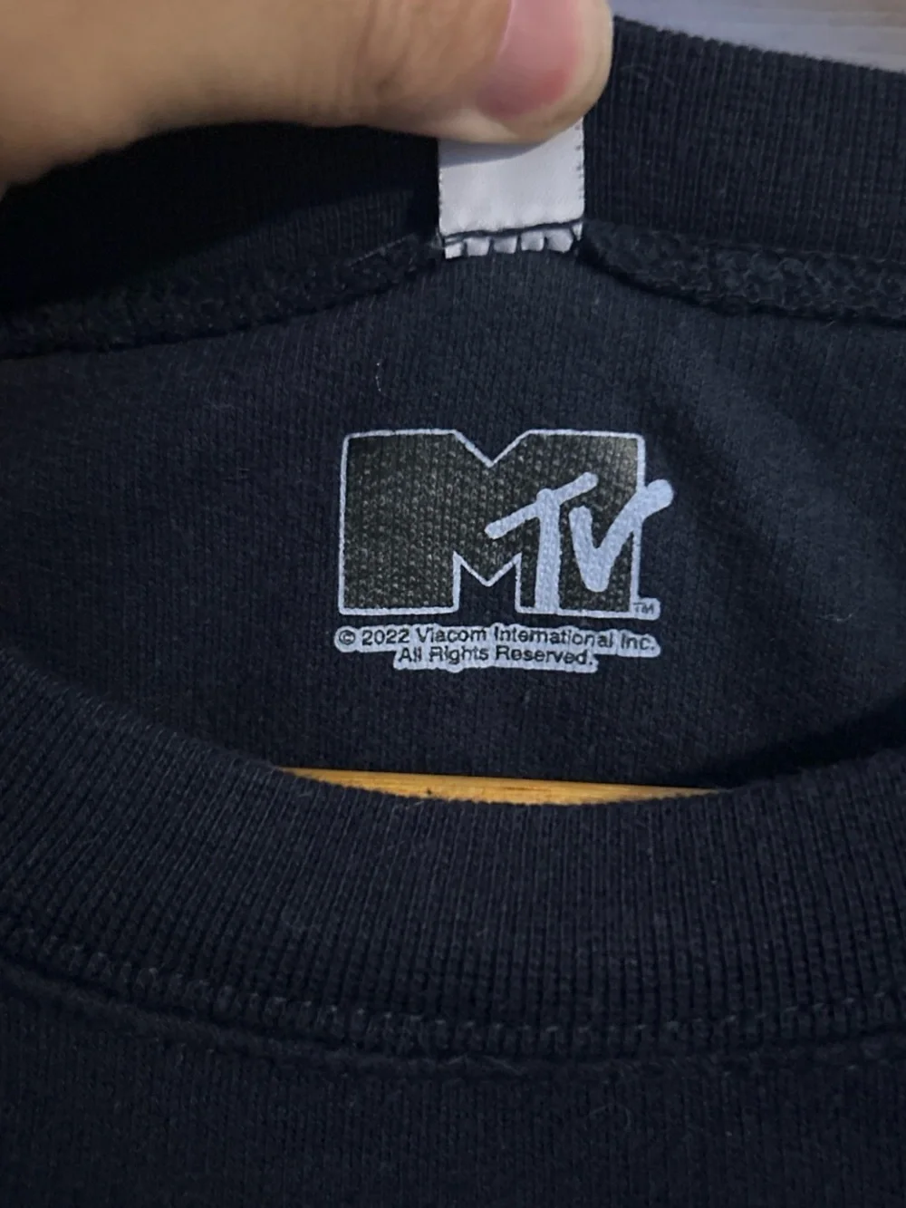 MTV Navy Christmas Sweatshirt